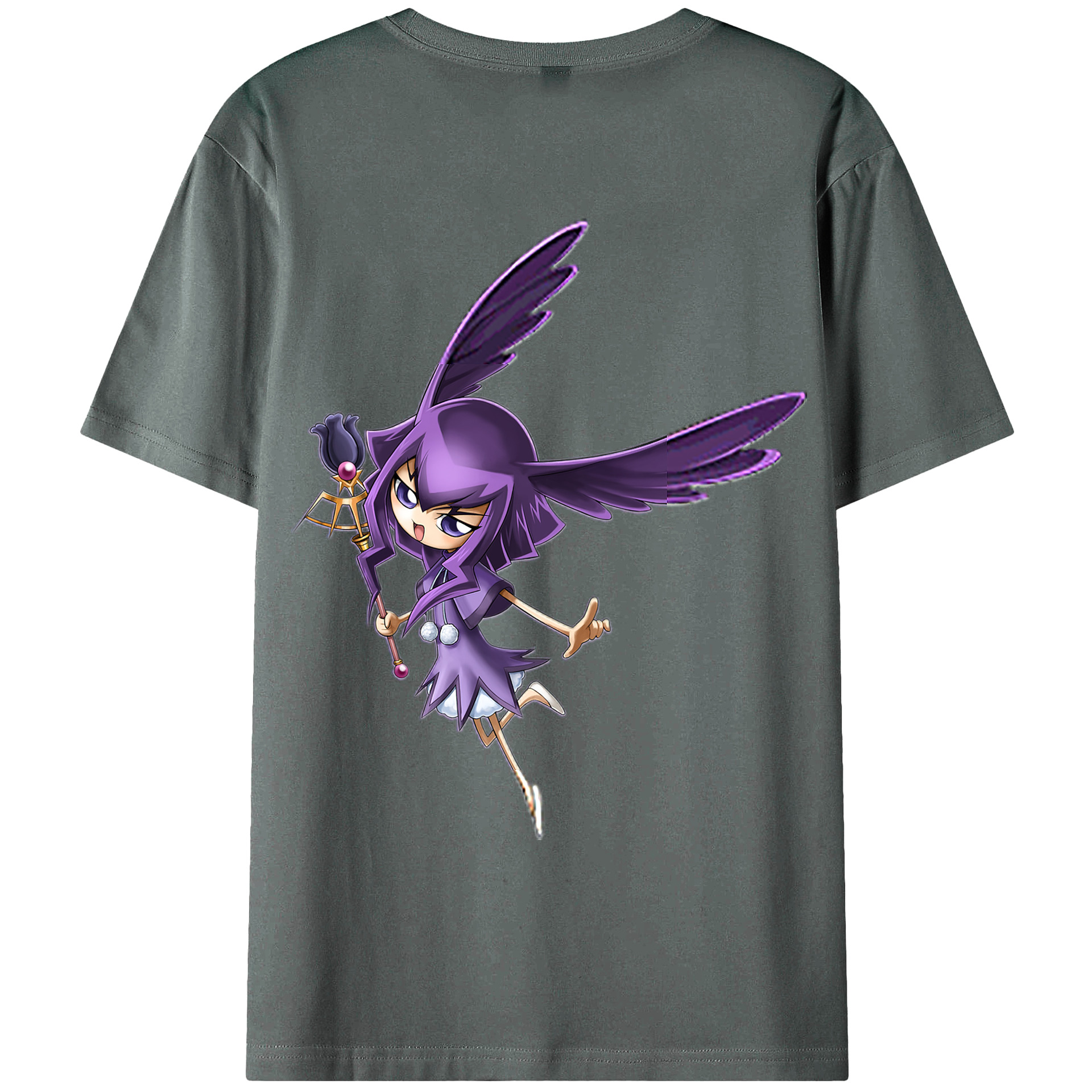 （画像用） 遊☆戯☆王 Yu-Gi-Oh! 綿100％ メンズ半袖Tシャツ（バックプリント） 通気性